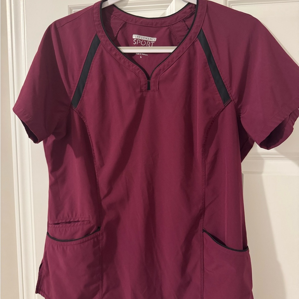 Set of top and bottom Women's Burgundy Scrub